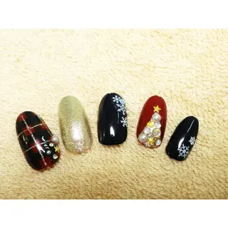 ネイル 痛ネイル/ワンホン/ フィルイン/長さだしのネイルデザイン