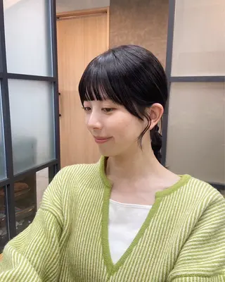 ミディアム 藤永 紗由香のヘアスタイル