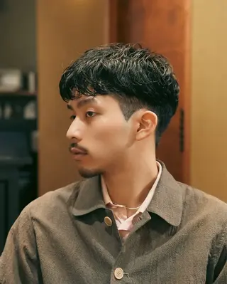 ショート パーマ メンズ メンズカット募集中 いわたもえのヘアスタイル