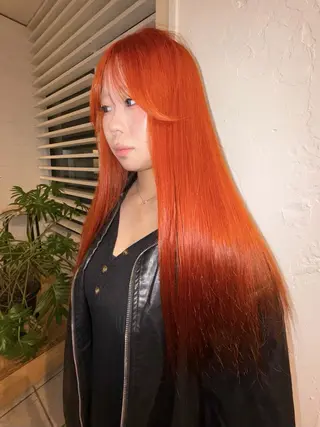 カラー YURiA レイヤー🫧暖色のヘアスタイル