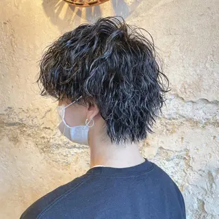 ショート パーマ メンズ 髪質改善/茅ヶ崎 マツモト リョウのヘアスタイル
