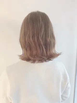 ミディアム カラー なりたいが叶う ながしまじゅんきのヘアスタイル