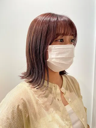 ショート カラー gotoday　shaire　saron所属・miu. ボブ/透け感カラーのヘアスタイル