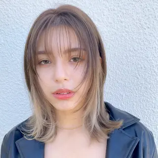 ミディアム カラー ✨ハッシュカット✨ ユウキ✨のヘアスタイル