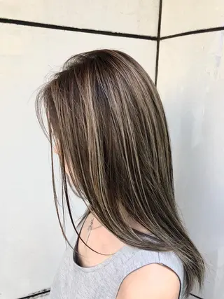 ロング カラー 千葉 洋平のヘアスタイル