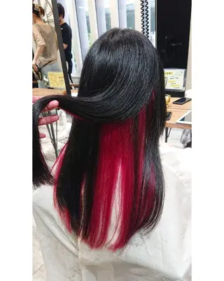 ロング カラー ACROあべの店所属・艶カラー/インナー /グラデ/大西小百合のヘアスタイル