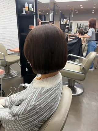 ショート DIFINOaoyama所属・🎧ayaka/ボブ /透明感カラー🩵のヘアスタイル