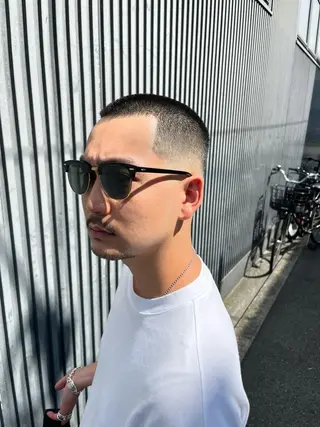 ショート メンズ &CREW スタッフのヘアスタイル