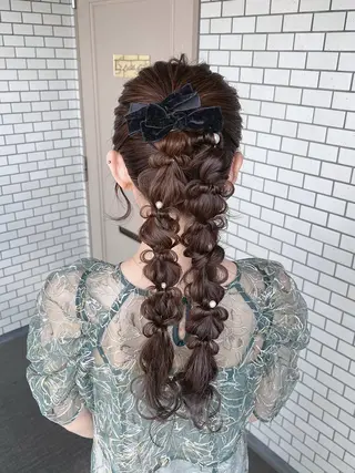 ロング ヘアアレンジ 参列♡デートゆるふわ アレンジ🎀みゆうのその他イメージ