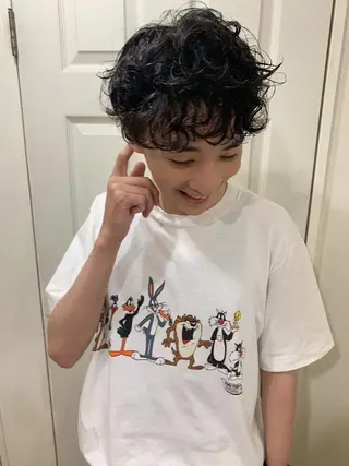 ショート パーマ メンズ スパイキーショート/ メンズヘア/hugeのヘアスタイル