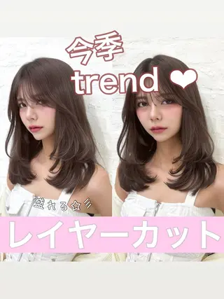 ミディアム matsuzawa mihoのヘアスタイル