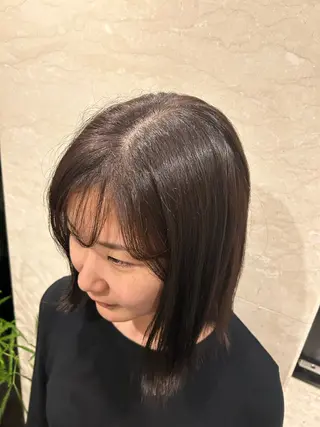 ミディアム カラー 日南乃/柔らか ブラウンカラーのヘアスタイル