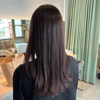 ロング カラー りあの🎀 /暖色カラー🍒のヘアスタイル