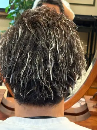 ショート カラー パーマ メンズ おしゃれ泥棒 石原メンズ特化美容師のヘアスタイル