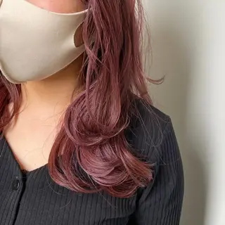 セミロング カラー 岡本康平/ボブ /ブリーチ/レイヤーのヘアスタイル