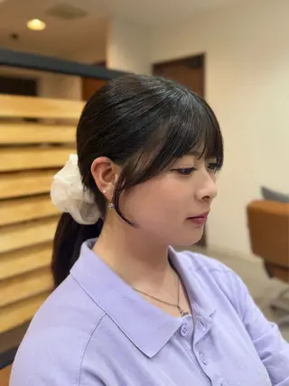 セミロング yuzua/ベージュ /透明感カラーのヘアスタイル
