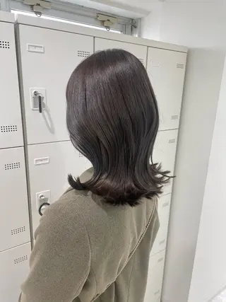 ミディアム カラー パーマ ヘアアレンジ メンズ 透明感カラー・レイヤ ー🎀amika🎀のヘアスタイル