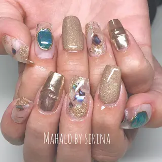 セミロング カラー ネイル SUNNY BAE. SERINAのネイルデザイン