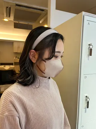ショート カラー yohaku misakiのヘアスタイル