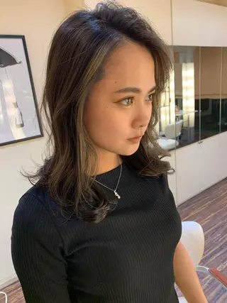 ミディアム カラー 髪質改善サロン 心斎橋ARCHEのヘアスタイル