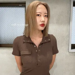 ショート カラー ハイトーン/ボブ /HBL/AYUNAのヘアスタイル