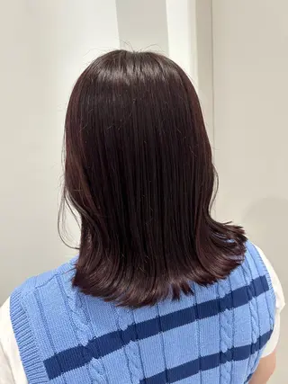 ミディアム カラー 愛結 暖色カラー🎀🩰のヘアスタイル