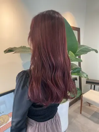 ロング カラー 若月 あやかのヘアスタイル