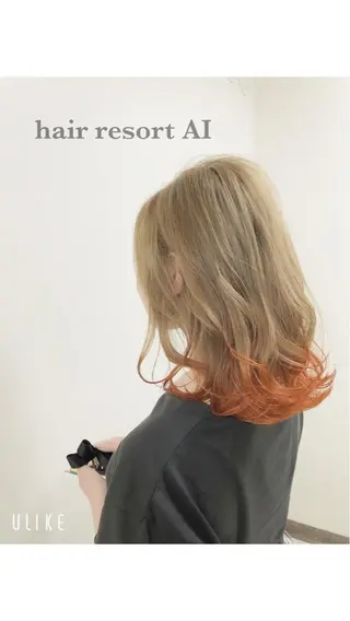 ミディアム カラー AI 高田馬場店のヘアスタイル