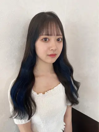 カラー nehus nagaoka所属・🖤複雑履歴ブリーチ Mizuki 🖤のヘアスタイル