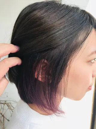 ミディアム カラー 大嶋 宏隆のヘアスタイル