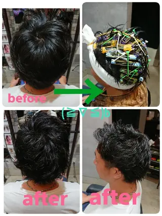 メンズ パーマ 浅野  勇貴のヘアスタイル