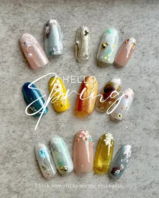 ネイル Seemly 千田町店所属・フラワーパラジェル 🌸シームリーエミのネイルデザイン