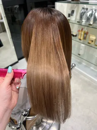 セミロング 透明感カラー/ RIKO🌺🥥のヘアスタイル