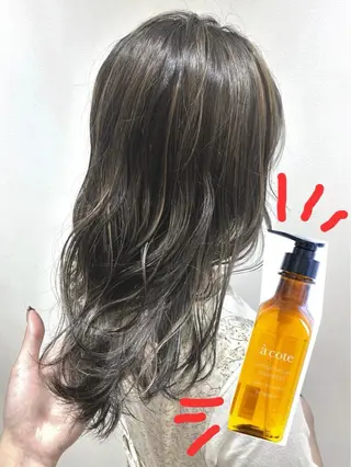カラー 福元友梨 ディレクター✂️のヘアスタイル