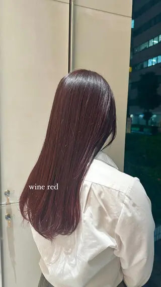 セミロング カラー 透ける艶カラー💎 ミオのヘアスタイル