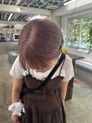 ミディアム カラー パーマ ヘアアレンジ メンズ 心斎橋美容室 Junのヘアスタイル
