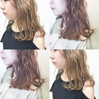 セミロング カラー 🌻Insta指名 NO.1🌻Shoのヘアスタイル