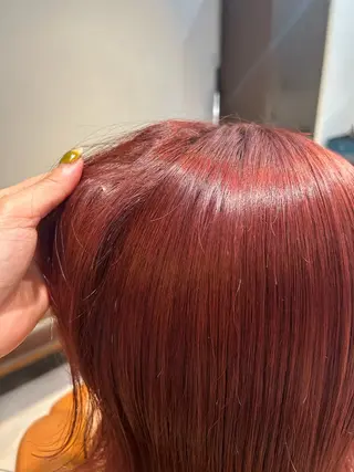 ミディアム カラー ikeda shioriのヘアスタイル