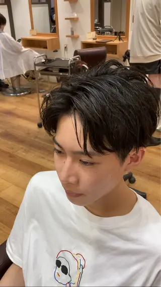 ミディアム メンズ 大滝 宜史のヘアスタイル