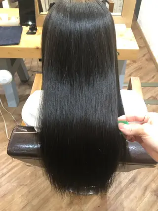 ロング パーマ little広島所属・縮毛矯正/髪質改善 矢川 純のヘアスタイル