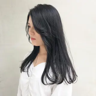 ロング カラー a rikaのヘアスタイル