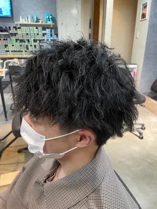 ショート パーマ メンズ SEPHILE所属・メンズ韓国ヘア👹 KAJIのヘアスタイル