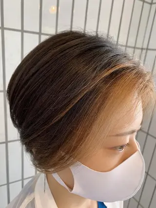 ショート カラー ハットリ /北習志野のヘアスタイル