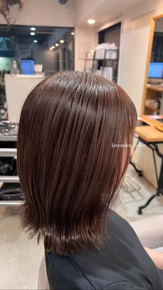 ミディアム saki/Insta fleur_sakiのヘアスタイル