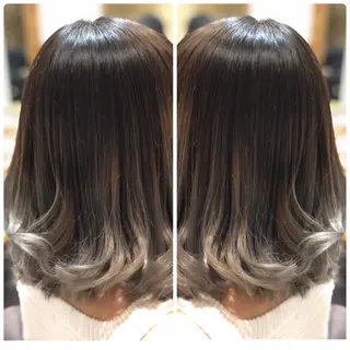 セミロング カラー 小山内 龍一郎 店長のヘアスタイル