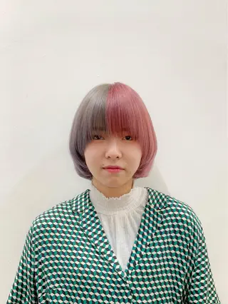 ショート カラー THE./ブリーチ 透感カラー/髪質改善のヘアスタイル