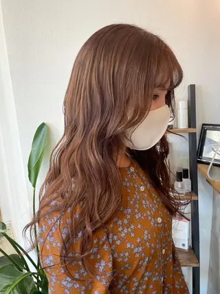 ロング カラー カラーモデル募集 吉原佳穂💗のヘアスタイル