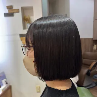 ショート カラー ボブ/インナーカラー ショート/佐野祥子のヘアスタイル