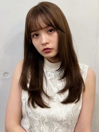 ミディアム Farbe🤍 新築new Openのヘアスタイル