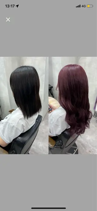 セミロング カラー ヘアアレンジ エクステ/髪質改善 🖤RYUSEI🖤のヘアスタイル